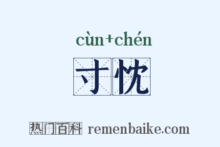 寸忱是什么意思的图片